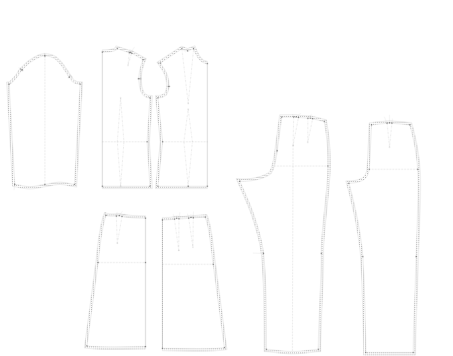 Women’s Pattern Blocks — Based on W. Aldrich